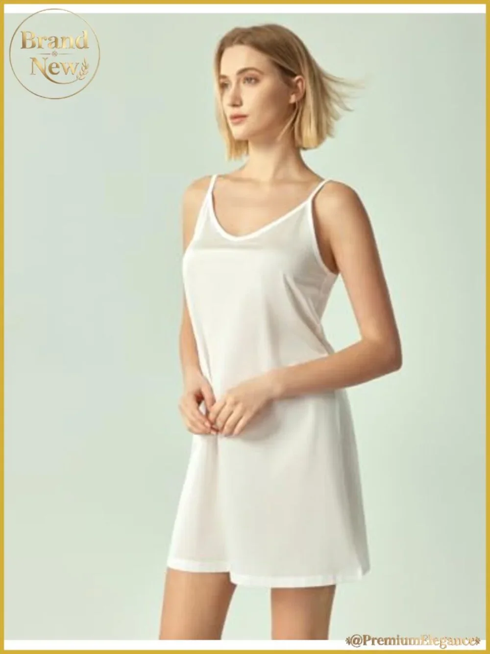 Non-Cling Full Slip Dress for Women Adjustable Straps Nylon